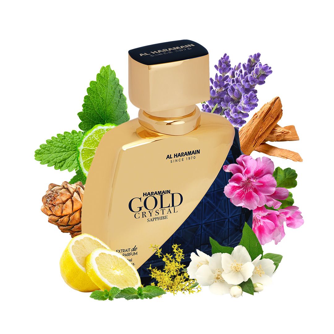 Haramain Gold Crystal Sapphire, 100ml, Extrait De Parfum
